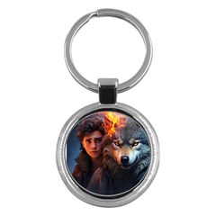 Be Fearless Key Chain (round) by Saikumar