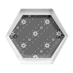 Background Pattern Texture Design Hexagon Wood Jewelry Box by Jatiart