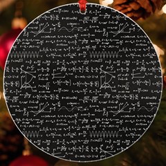 Math Equations Formulas Pattern Uv Print Acrylic Ornament Round by Ravend