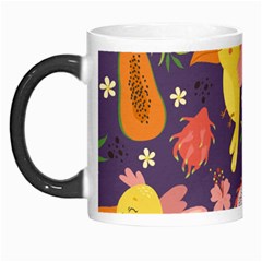 Exotic Seamless Pattern With Parrots Fruits Morph Mug by Ravend