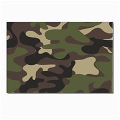 Texture Military Camouflage Repeats Seamless Army Green Hunting Postcards 5  X 7  (pkg Of 10) by Ravend