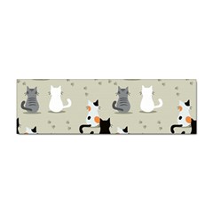 Cute Cat Seamless Pattern Sticker Bumper (10 Pack) by Ravend