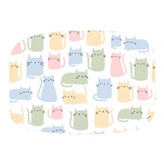 Cute Cat Colorful Cartoon Doodle Seamless Pattern Mini Square Pill Box by Ravend