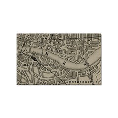 Vintage London Map Sticker Rectangular (10 Pack) by Cendanart