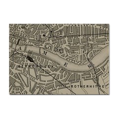 Vintage London Map Sticker A4 (100 Pack) by Cendanart