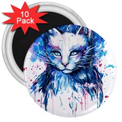 Cat 3  Magnets (10 Pack)  by saad11