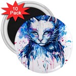 Cat 3  Magnets (10 pack)  Front