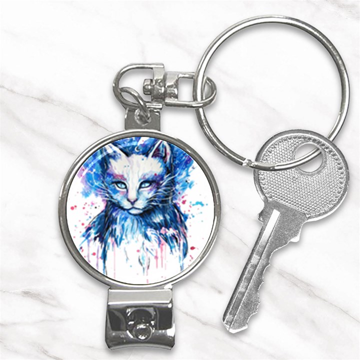 Cat Nail Clippers Key Chain