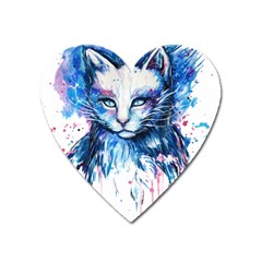 Cat Heart Magnet by saad11