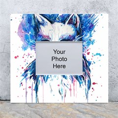 Cat White Wall Photo Frame 5  X 7  by saad11