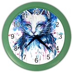 Cat Color Wall Clock Front