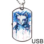 Cat Dog Tag USB Flash (One Side) Front