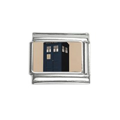 Tardis Doctor Who Minimal Minimalism Italian Charm (9mm) by Cendanart