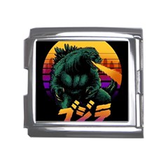 Godzilla Retrowave Mega Link Italian Charm (18mm) by Cendanart