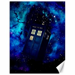 Tardis Doctor Who Space Galaxy Canvas 18  X 24  by Cendanart