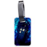 Tardis Doctor Who Space Galaxy Luggage Tag (two sides) Back