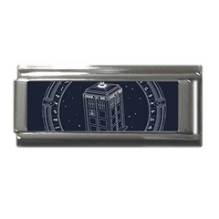 Doctor Who Bbc Tardis Superlink Italian Charm (9mm) by Cendanart