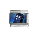 Tardis Doctor Who Space Blue Italian Charm (9mm) Front