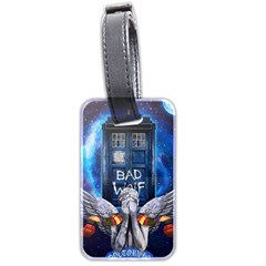 Doctor Who Adventure Bad Wolf Tardis Luggage Tag (two Sides) by Cendanart