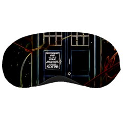 Tardis Doctor Who Magic Travel Macine Fantasy Sleep Mask by Cendanart