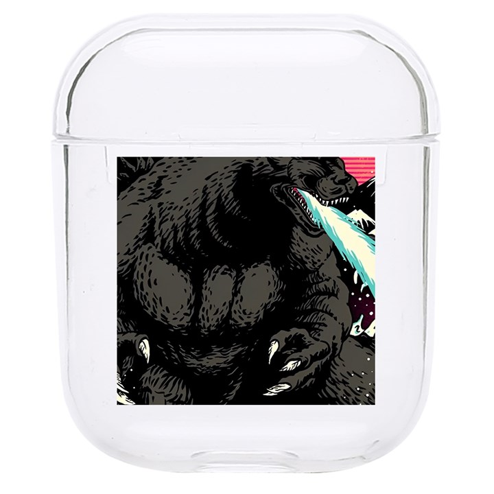 Godzilla Vintage Wave Hard PC AirPods 1/2 Case