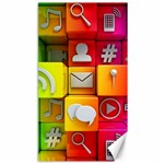 Colorful 3d Social Media Canvas 40  x 72  39.28 x69.23  Canvas - 1