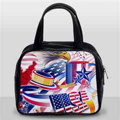 United States Of America Usa  Images Independence Day Classic Handbag (two Sides) by Ket1n9