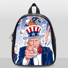 Independence Day United States Of America School Bag (small) by Ket1n9