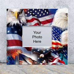 United States Of America Images Independence Day White Wall Photo Frame 5  X 7  by Ket1n9