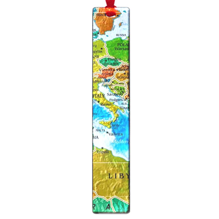 World Map Large Book Marks