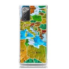 World Map Samsung Galaxy Note 20 Tpu Uv Case by Ket1n9