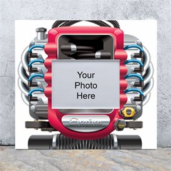 Car Engine White Wall Photo Frame 5  X 7  by Ket1n9