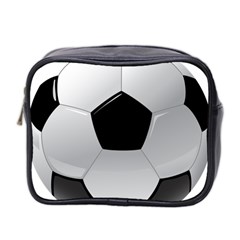 Soccer Ball Mini Toiletries Bag (two Sides) by Ket1n9