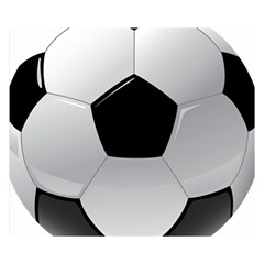 Soccer Ball Premium Plush Fleece Blanket (small) by Ket1n9