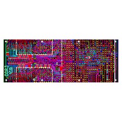 Technology Circuit Board Layout Pattern Banner And Sign 8  X 3  by Ket1n9