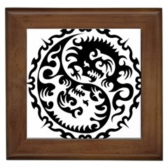 Ying Yang Tattoo Framed Tile by Ket1n9