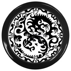 Ying Yang Tattoo Wall Clock (black) by Ket1n9