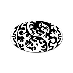 Ying Yang Tattoo Sticker Oval (100 Pack) by Ket1n9