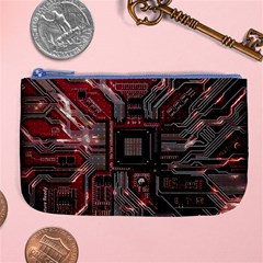 Chip Retro Technology Large Coin Purse by Cendanart