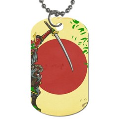 Meme Samurai Artwork Japaneses Dog Tag (two Sides) by Cendanart