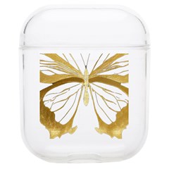 Simulated Gold Leaf Gilded Butterfly Soft Tpu Airpods 1/2 Case by essentialimage