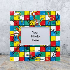 Snakes And Ladders White Box Photo Frame 4  X 6  by Ket1n9