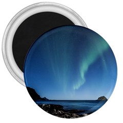 Aurora Borealis Lofoten Norway 3  Magnets by Ket1n9