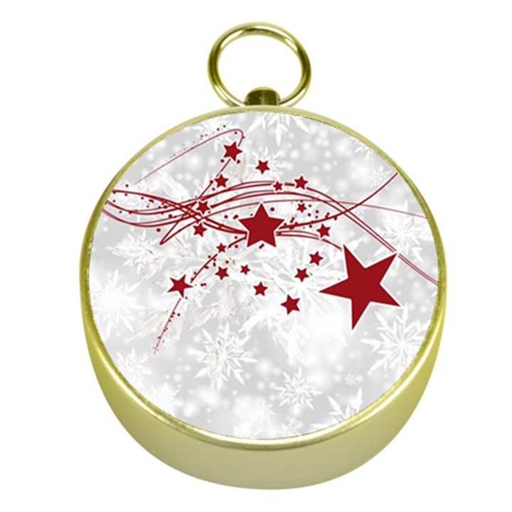 Christmas Star Snowflake Gold Compasses