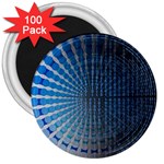 Data Computer Internet Online 3  Magnets (100 pack) Front