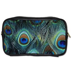 Feathers Art Peacock Sheets Patterns Toiletries Bag (two Sides) by Ket1n9