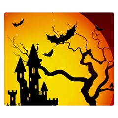 Halloween Night Terrors Premium Plush Fleece Blanket (small) by Ket1n9