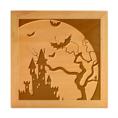 Halloween Night Terrors Wood Photo Frame Cube by Ket1n9