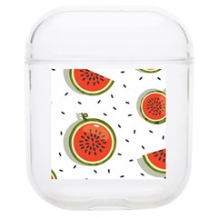 Seamless Background Pattern-with-watermelon Slices Soft Tpu Airpods 1/2 Case by Ket1n9