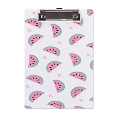 Seamless Background With Watermelon Slices A5 Acrylic Clipboard by Ket1n9